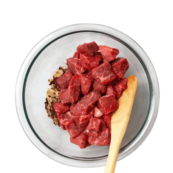 Raw Beef Cubes